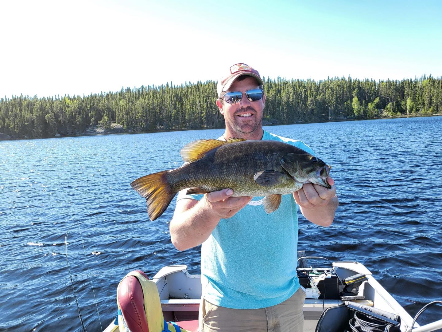 Smallmouth bass on the Woman River Chain